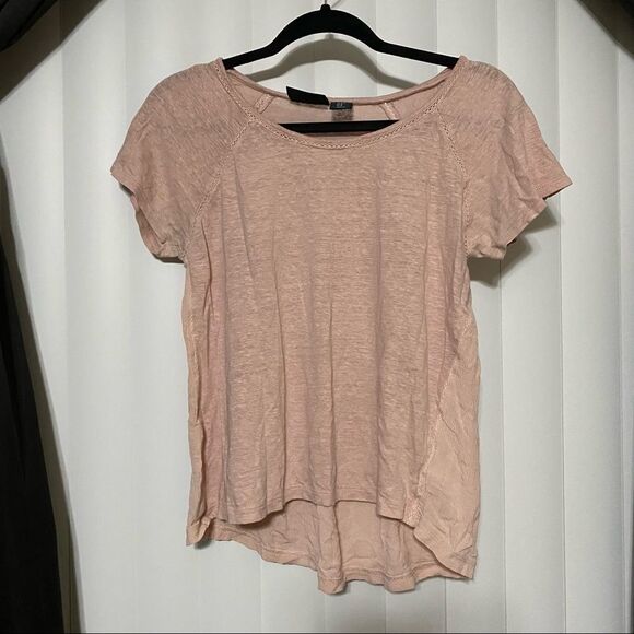 Cynthia Rowley blush hi/low blouse - Picture 3 of 4